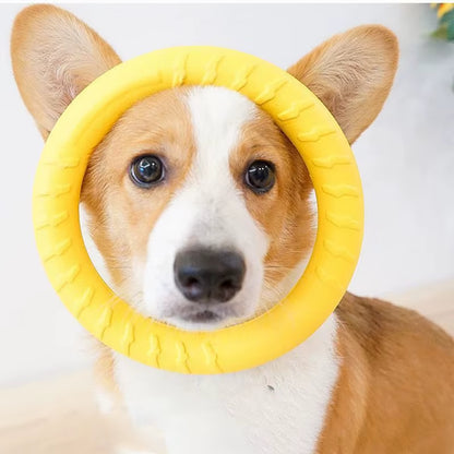 Dog Ring Toys Pet Flying Disk Training Ring Puller Anti-Bite Floating Interactive Supplies Dog Aggressive Chewing Toys 2026